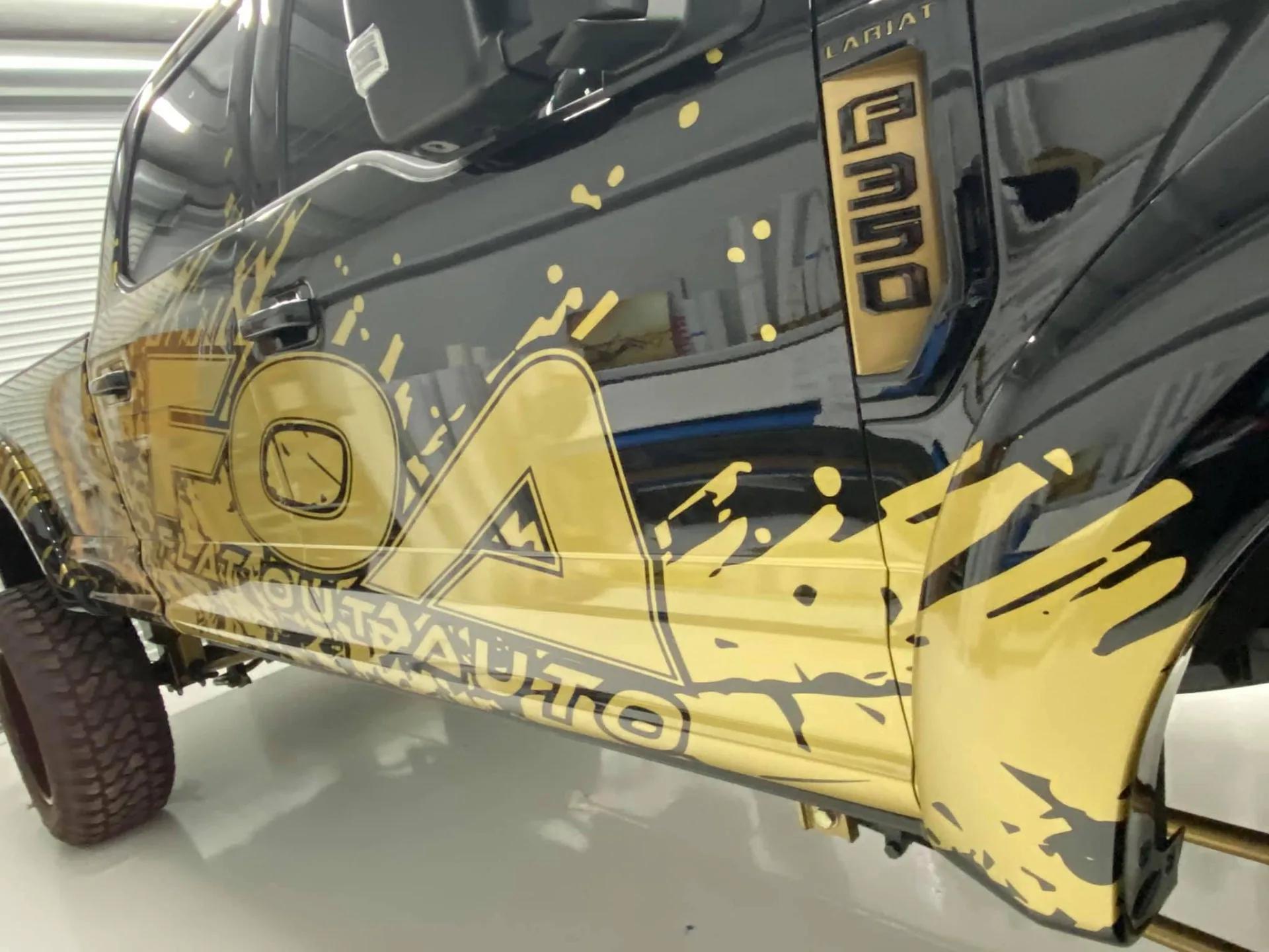 Black & Gold Splatter