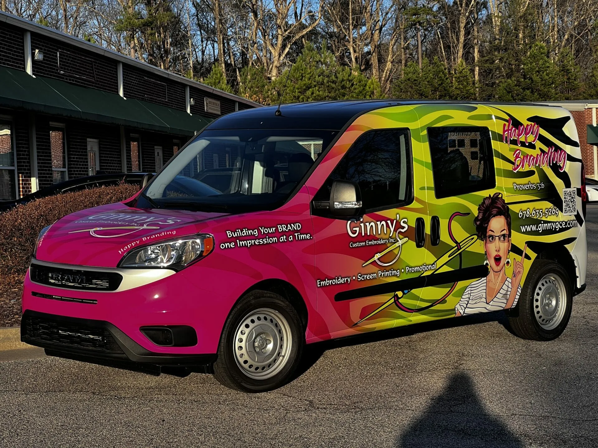 Ginny's Custom Embroidery Van