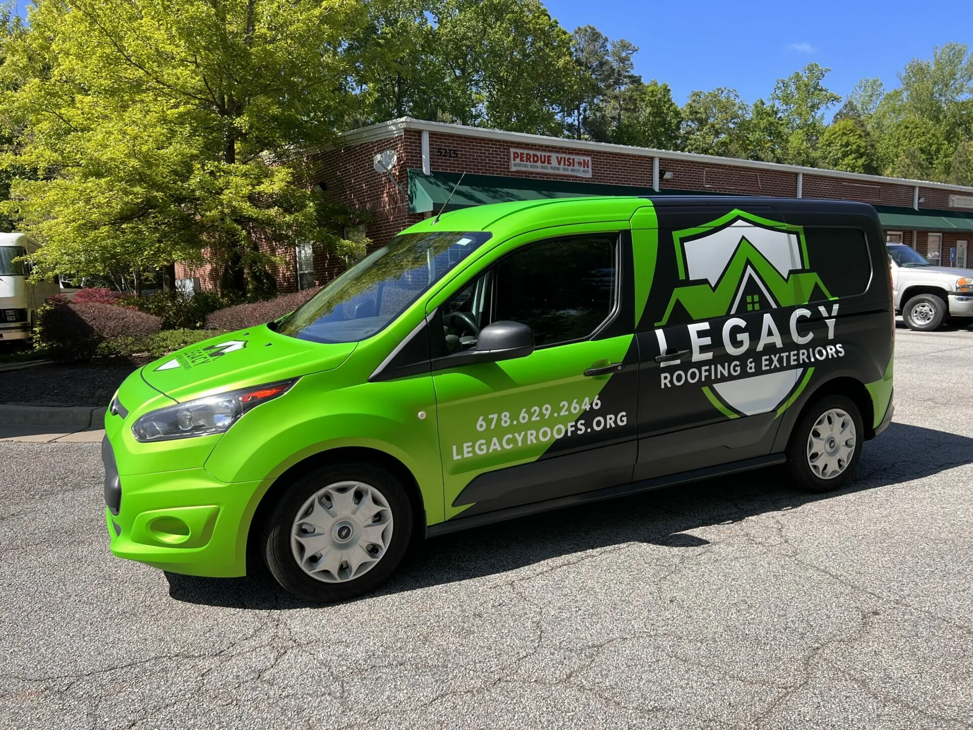 Legacy Roofing Fleet Wrap