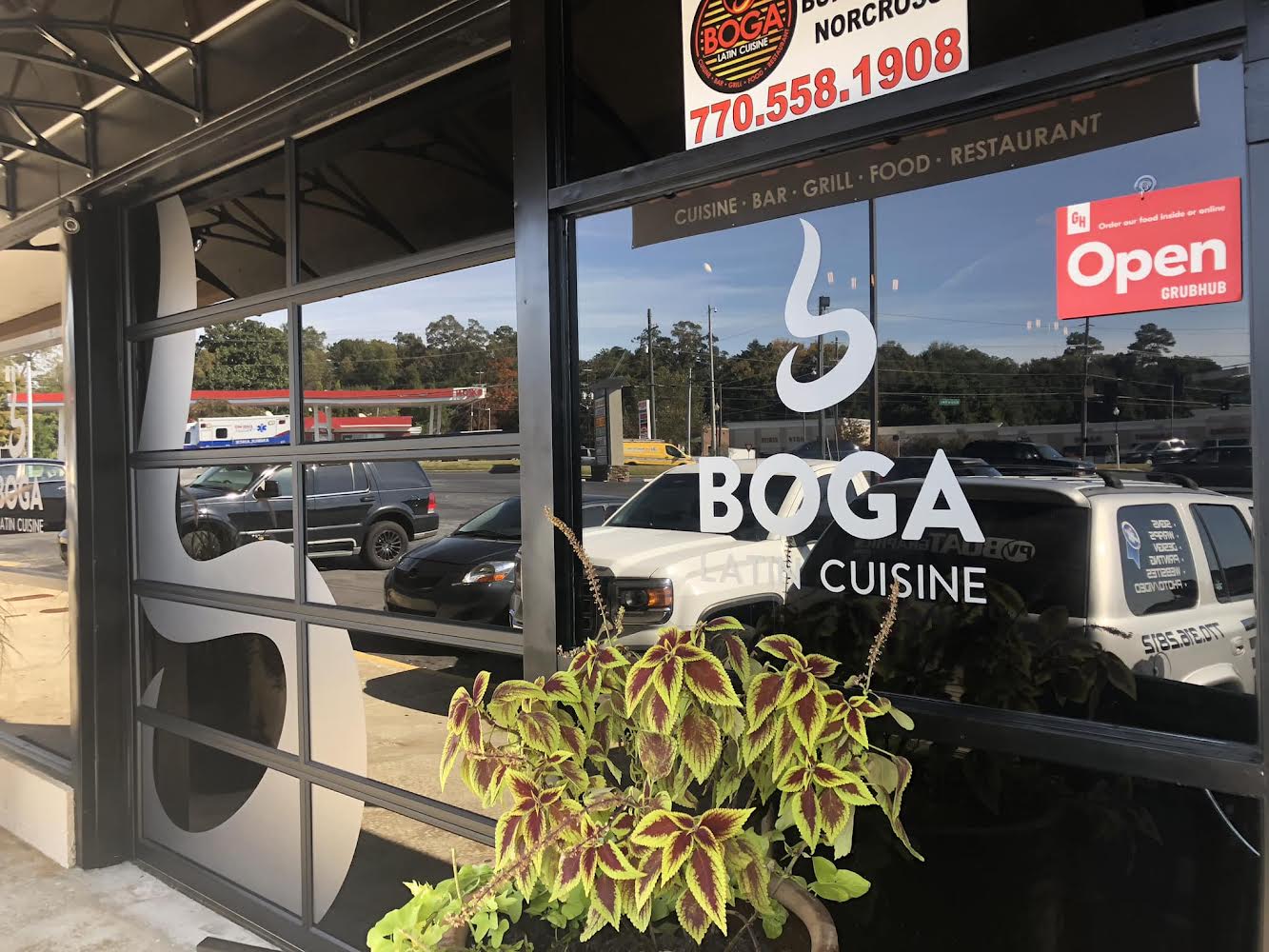 BOGA branded entrance