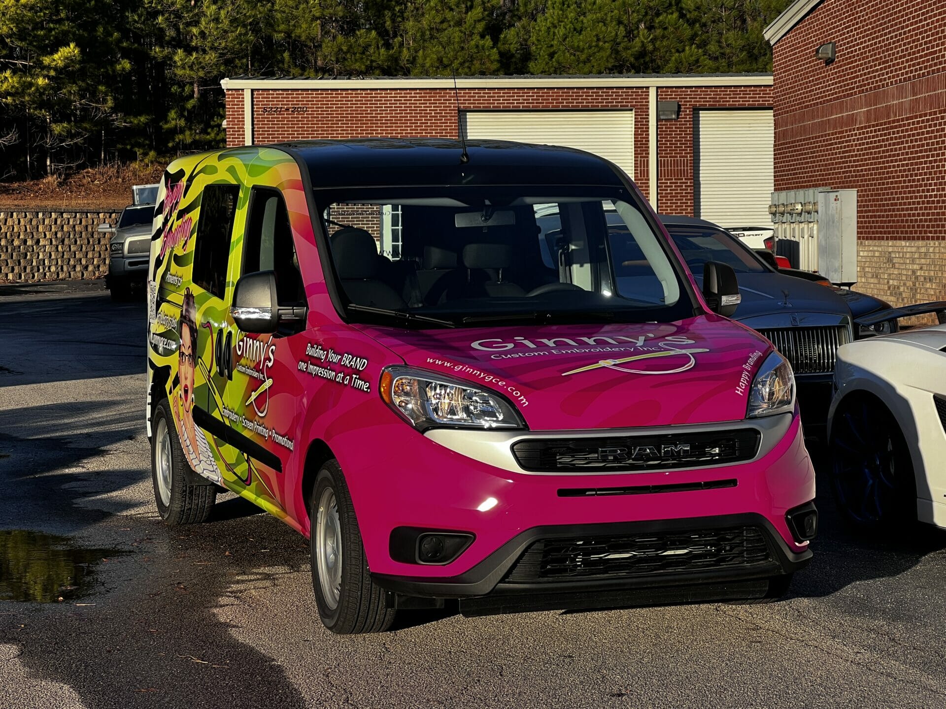 Ginny's Custom Embroidery van
