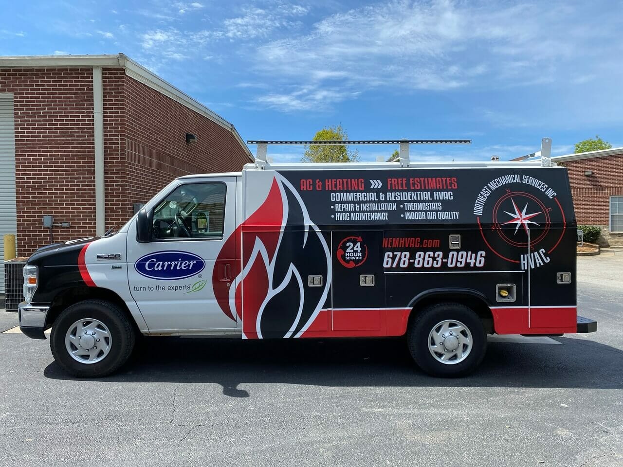 HVAC Service Van - Carrier Partnership