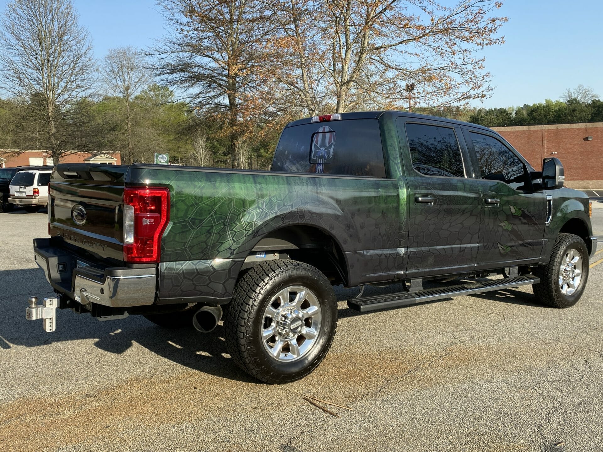 Green camo Punisher truck